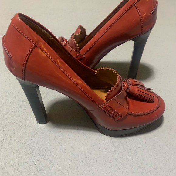 Coach Alissa Tassel Loafer Platform Heels - Picture 3 of 9